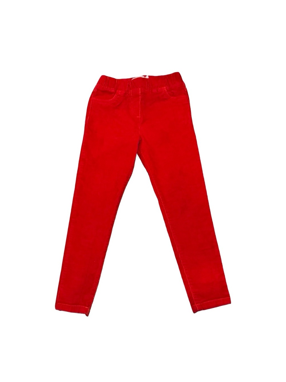 Boden Girls Corduroy Stretch Jeggings Pants Leggings Vibrant Bright Red